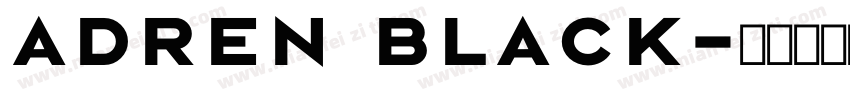 Adren black字体转换